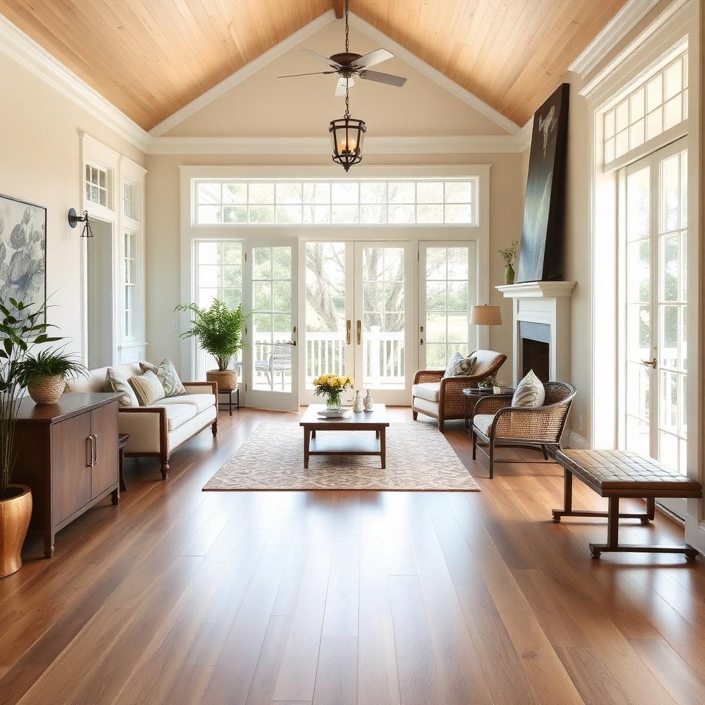Whole-home oak plank floors — installed by Lowcountry Heritage in Moncks Corner, SC